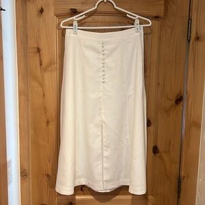 Banana Republic White Skirt